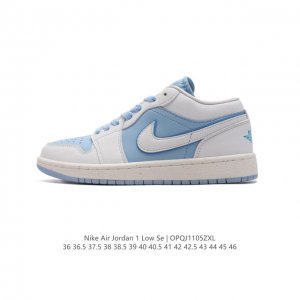 耐克 乔丹Air Jordan 1 Low AJ1 乔1 乔丹1代aj1 低帮复古文化休闲运动篮球鞋。该鞋款从 1985 年元年款汲取设计灵感，焕新演绎简约经典
