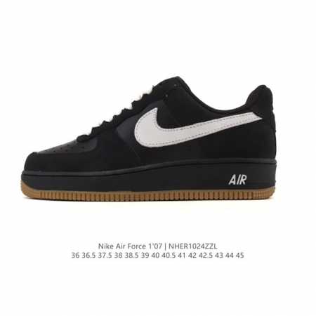 耐克 Nike Air Force 1 '07 Low 空军一号含气垫 低帮百搭厚底增高休闲运动板鞋。柔软、弹性十足的缓震性能和出色的中底设计，横跨复古与现代的 - 点击图像关闭