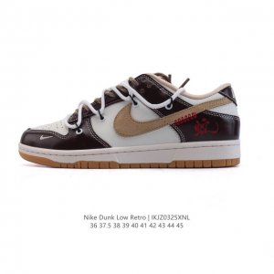 340 【公司级】耐克 Nike Dunk Low Retro 运动鞋 2028年新款 蛇年限定 复古板鞋 解构绑带 双鞋带。 作为 80 年代经典篮球鞋款，起