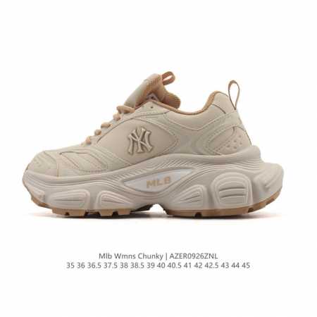 公司级 美职棒 Mlb Bigball Chunky 纽约洋基队厚底增高老爹鞋男女复古鞋中性纽约洋基队休闲经典运动鞋。加厚鞋底，侧面有撞色Ny标识，打造出时尚外 - 点击图像关闭