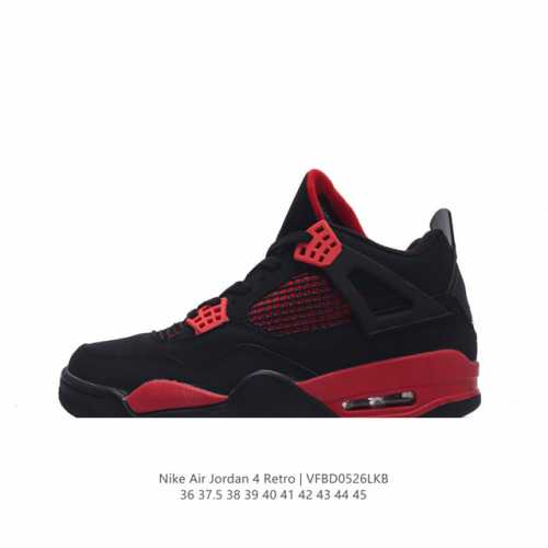耐克 Nike Air Jordan 4 Retro Og迈克尔 乔丹aj4代乔4 中帮复古休闲运动文化篮球鞋。秉承轻量化的速度型篮球鞋设计思想完成设计，降低重
