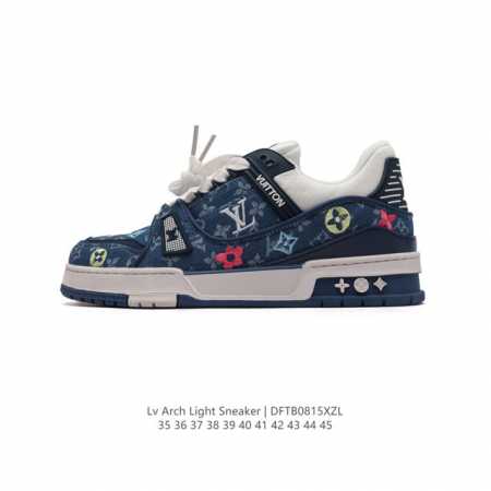 公司级 路易威登 Louis Vuitton Lv路易威登板鞋 时尚运动鞋 潮厚底增高鞋 。舒适防滑底和百搭性霸屏整个时尚娱乐圈，细节调整完美主义！鞋面采用柔软 - 点击图像关闭