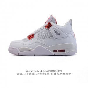 200 【头层皮】耐克 Nike Air Jordan 4 Retro Og迈克尔·乔丹Aj4代乔4 中帮复古休闲运动文化篮球鞋。秉承轻量化的速度型篮球鞋设计思
