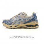 真标 亚瑟士 Asics Gel-Kayano 14 运动休闲透气专业缓震慢跑鞋。采用工程弹性双层再生网格密度鞋面材质，后跟3D可视Gel缓震乳胶物料，升级Ff