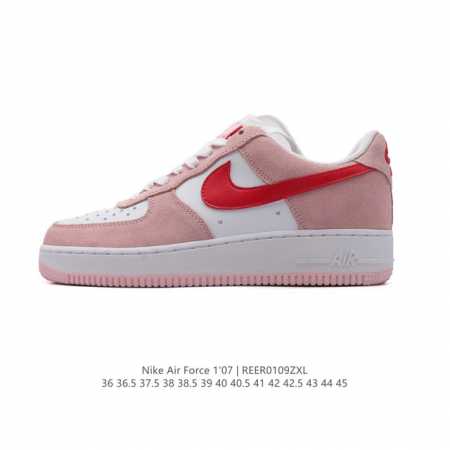 特价 耐克 Nike Air Force 1 '07 Low 空军一号含气垫 小白鞋 低帮百搭厚底增高休闲运动板鞋。柔软、弹性十足的缓震性能和出色的中底设计，横 - 点击图像关闭