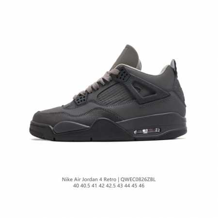 真标 耐克 Nike Air Jordan 4 Retro Og迈克尔 乔丹aj4代乔4 中帮复古休闲运动文化篮球鞋。秉承轻量化的速度型篮球鞋设计思想完成设计， - 点击图像关闭