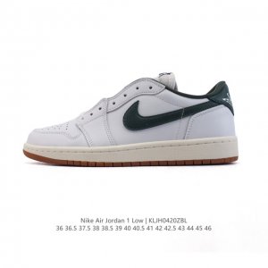 公司级 头层皮 耐克 乔丹Air Jordan 1 Low Aj1 乔1 乔丹1代Aj1 低帮复古文化休闲运动篮球鞋，从1985 年面世的元年款汲取设计灵感，采