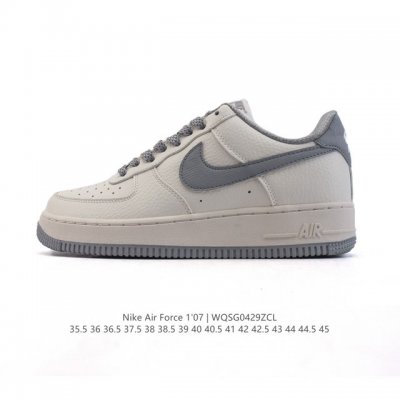 头层皮 耐克 Nike Air Force 1 '07 Low 空军一号含气垫 小白鞋 2025年 蛇年新款 低帮百搭厚底增高休闲运动板鞋。柔软、弹性十足的缓震