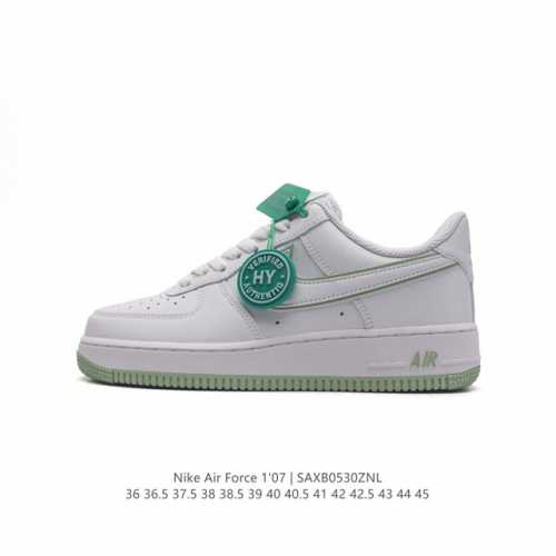 公司级 附赠送logo清洁刷 Af1耐克 Nike Air Force 1 ‘07 Low 空军一号厚底增高百搭休闲运动板鞋 原楦头原纸板 打造纯正空军版型，专