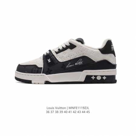 公司级 路易威登 Louis Vuitton Lv路易威登板鞋 时尚运动鞋 潮厚底增高鞋 。舒适防滑底和百搭性霸屏整个时尚娱乐圈，细节调整完美主义！鞋面采用柔软 - 点击图像关闭
