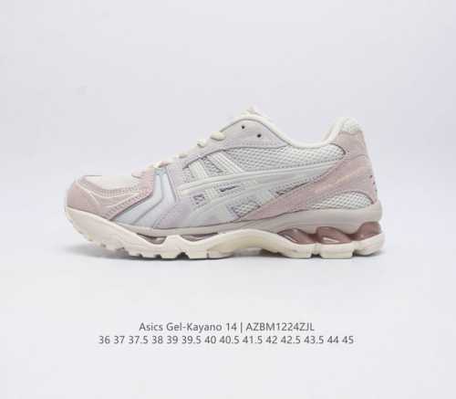 亚瑟士 Asics Gel-Kayano 14 公司级版本运动休闲透气专业缓震慢跑鞋 采用工程弹性双层再生网格密度鞋面材质 后跟3D可视gel缓震乳胶物料 升级