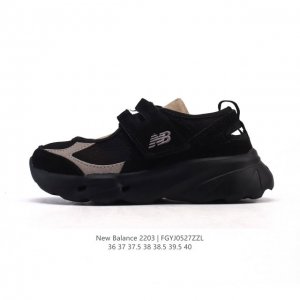 新品公司级 新百伦 New Balance Nb 2203 玛丽珍女士运动休闲鞋 潮流复古运动 织物人造革轻便 低帮 休闲跑步鞋 时尚玛丽珍 #魔术贴鞋 配色太