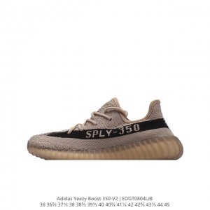 adidas 阿迪达斯 Yeezy Boost 350 V2 椰子 巴斯夫 休闲透气缓震舒适 百搭轻便中底慢跑鞋 椰子鞋经典运动鞋中性跑鞋，是adidas Ye