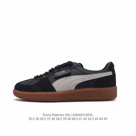 彪马puma Palermo Og 防滑耐磨低帮德训板鞋 男女运动鞋，Army Trainer Og休闲鞋沿用德训鞋经典外观 鞋身和鞋舌分别添加了品牌标志性 L - 点击图像关闭