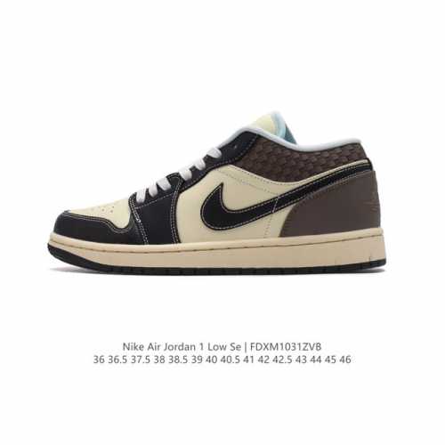 耐克 乔丹Air Jordan 1 Low AJ1 乔1 乔丹1代aj1 低帮复古文化休闲运动篮球鞋。从1985 年面世的元年款汲取设计灵感，采用简洁大方的经典
