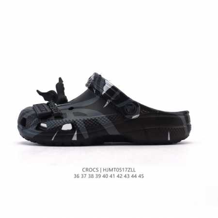 新品公司级 Crocs和Clot的联名款洞洞鞋沙滩鞋 休闲凉拖鞋 在设计和材质上都有独特之处 这款联名鞋以Crocs的经典洞洞鞋为基础 融入了Clot品牌的荆棘 - 点击图像关闭