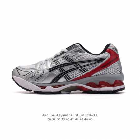 170 亚瑟士 Asics Gel-Kayano 14 运动休闲透气专业缓震慢跑鞋。采用工程弹性双层再生网格密度鞋面材质，后跟3D可视Gel缓震乳胶物料，升级F - 点击图像关闭