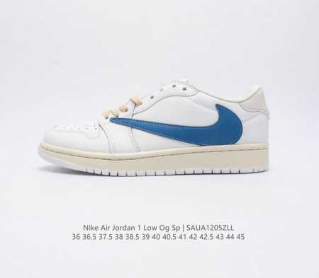 耐克 Nike Air Jordan 1 Low Og Sp Military Blue Aj1乔1 倒勾 低帮篮球鞋 Aj1 乔丹1代 Aj1 乔1 反向脚趾 - 点击图像关闭
