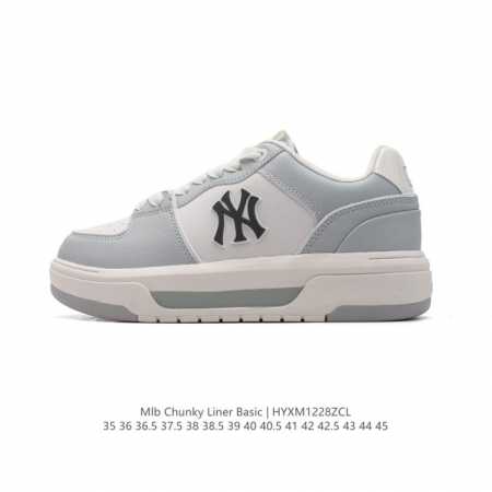 Mlb Chunky Liner Basic 人气单品学长鞋系列轻量增高厚底百搭休闲运动板鞋 男女轻便胶鞋 高级街头休閒品牌鞋。Mlb Chunky Liner - 点击图像关闭