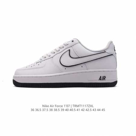 耐克 Nike Air Force 1 '07 Low 空军一号含气垫 小白鞋 低帮百搭厚底增高休闲运动板鞋。柔软、弹性十足的缓震性能和出色的中底设计，横跨复古 - 点击图像关闭