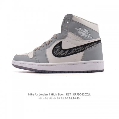 公司级 耐克 乔丹 Dior X Air Jordan 1 High Og “迪奥联名”Aj1高邦 高帮休闲运动篮球鞋 ，35周年限量款全新联名鞋款选择了Air