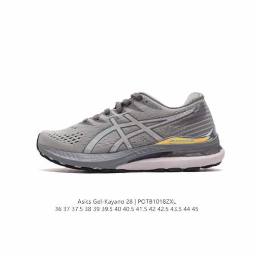 亚瑟士Asics Gel Kayano 亚瑟士28代气垫 纳米纤维百搭休闲运动慢跑鞋 原装纳米纤维复合材料#轻减55%克重 GEL硅胶缓震#EVA钢印中底。 尺