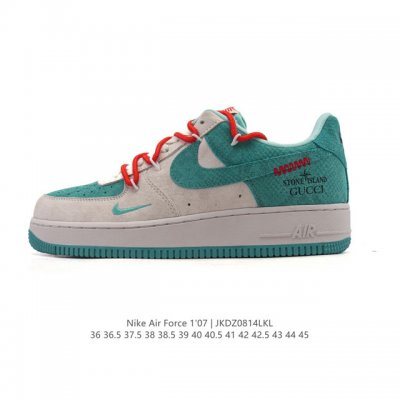 特价 耐克 Nike Air Force 1 '07 Low 空军一号含气垫 解构绑带 双鞋带 小白鞋 2025年新款 低帮百搭厚底增高休闲运动板鞋。柔软、弹性