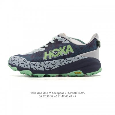 公司级 Hoka One One Speedgoat 6 飞速羚羊6 飞速羚羊系列的第六代越野跑鞋男女士运动鞋，鞋款采用动态鞋面与内部支撑系统，并搭载Hoka久