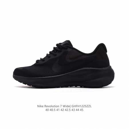 耐克 Nike Revolution 7 Wide 公路跑步鞋 宽版 厚底增高老爹鞋透气网面运动鞋。采用柔软缓震设计，具有出色支撑力，为你开启跑步新境界。这款公 - 点击图像关闭