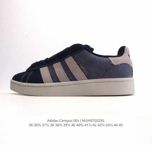 Adidas阿迪达斯.三叶草Campus 00S 翻毛皮面包鞋复古休闲板鞋。千禧回潮！Adidas Campus 00S 经典再现！面包化的Campus鞋款在今