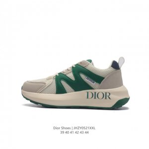 Dior 迪奥 高奢品牌 彰显高级气质 Dior 运动鞋低帮系列复古百搭休闲鞋时尚慢跑鞋厚底老爹鞋。 类型：男鞋 码数：39-44 编码：Jhzy0521