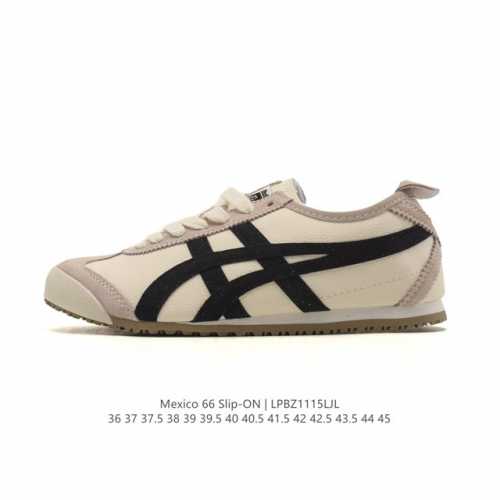 鬼冢虎Onitsuka Tiger Mexico 66 一脚蹬男女同款皮革鞋面休闲板鞋 1183A360鬼冢虎Onitsuka Tiger的Mexico 66系