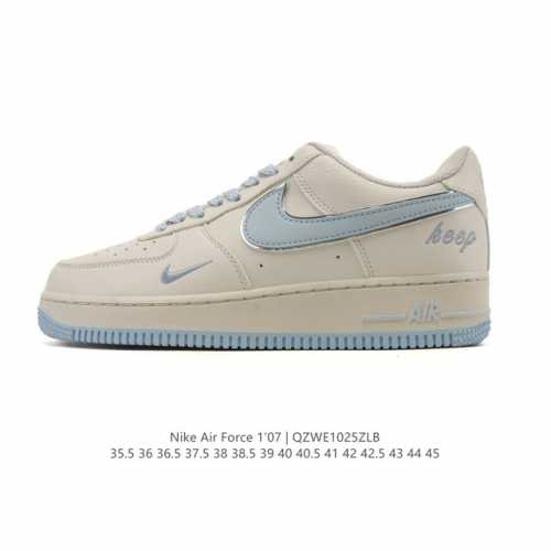 耐克 Nike Air Force 1 '07 Low 空军一号含气垫 低帮 小白鞋 百搭厚底增高休闲运动板鞋。柔软、弹性十足的缓震性能和出色的中底设计，横跨复