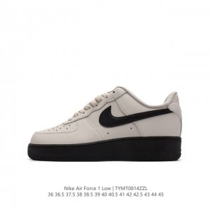 耐克 Nike Air Force 1 '07 Low 空军一号含气垫 低帮百搭厚底增高休闲运动板鞋。柔软、弹性十足的缓震性能和出色的中底设计，横跨复古与现代的