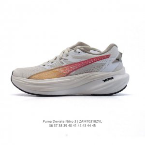 180 【公司级】彪马(Puma) Deviate Nitro3男女士2025年新款跑步鞋减震舒适缓冲回弹简约软底运动鞋注氮泡沫橡胶鞋垫耐磨防滑百搭老爹鞋 De