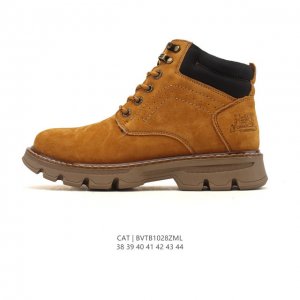 公司级 Cat卡特 新款马丁靴 潮鞋 厚底增高短靴 户外徒步运动鞋 时尚中帮靴子 真标公司卡特男士马丁靴 广东 历年经典热销款 新款牛皮革鞋面 轻便休闲鞋 耐磨