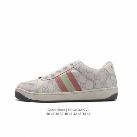古驰 Gucci Screener系列做旧脏脏鞋时尚厚底增高复古板鞋潮运动鞋，复古学院风款式与融入怀旧运动服风格的面料风靡数十年，不同风格演绎出的协奏之曲为20 - 点击图像关闭