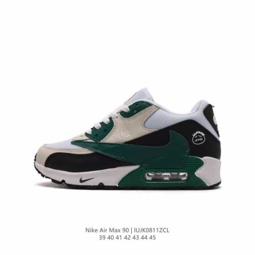 nike 耐克 Air Max 90 男子休闲运动鞋 气垫运动鞋 鬼脸 倒钩 超大logo透气舒适减震耐磨底休闲运动跑步鞋。设计均采用无缝防水 Tech Tuf