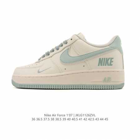 耐克 Nike Air Force 1 '07 Low 空军一号含气垫 低帮小白鞋 百搭厚底增高休闲运动板鞋。柔软、弹性十足的缓震性能和出色的中底设计，横跨复古 - 点击图像关闭