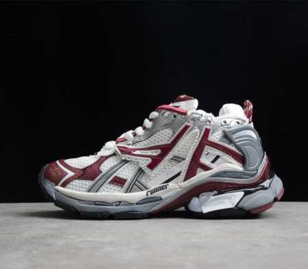 巴黎世家 Balenciaga Runner 运动鞋 白灰红 677402-W3RBB-9069 新版本 专柜同步包装 原装大盒 细节精准对位官方 私模组合大 - 点击图像关闭