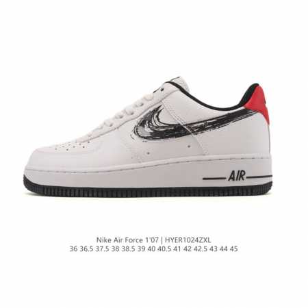 耐克 Nike Air Force 1 '07 Low 空军一号含气垫 低帮 小白鞋 百搭厚底增高休闲运动板鞋。柔软、弹性十足的缓震性能和出色的中底设计，横跨复 - 点击图像关闭