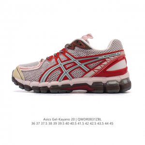 公司级Asics Gel-Kayano 20 亚瑟士运动休闲透气专业跑鞋 采用工程弹性双层再生针织密度鞋面材质 后跟3D可视Gel缓震乳胶物料 升级Ff Bla