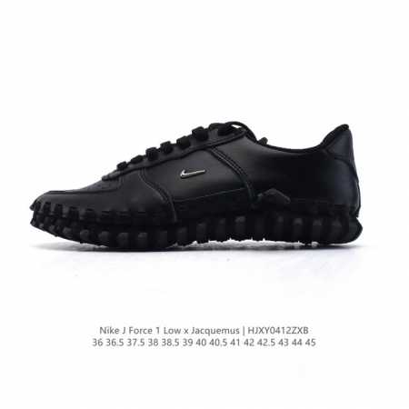 Nike 耐克J Force 1 Low X Jacquemus 联名款运动休闲板鞋，本月 最怪 Nike 联名 登场！此次联名中推出了全新配色，并且均以纯色造 - 点击图像关闭