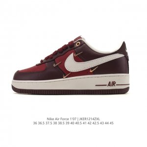 耐克 Nike Air Force 1 '07 Low 空军一号含气垫 低帮小白鞋 百搭厚底增高休闲运动板鞋。柔软、弹性十足的缓震性能和出色的中底设计，横跨复古