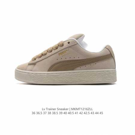 彪马 Puma 休闲板鞋 Suede Xl系列经典翻毛皮厚底防滑耐磨舒适透气运动鞋 新年穿有型 时尚 穿搭 球鞋 穿搭 时尚 潮流 面包鞋 Puma面包鞋， - 点击图像关闭