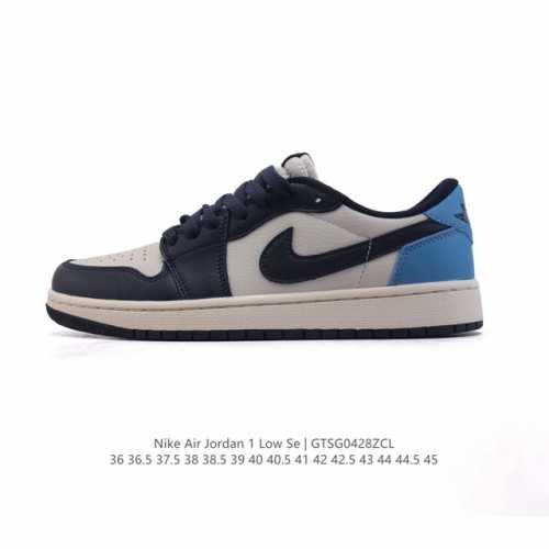 耐克 乔丹Air Jordan 1 Low Aj1 乔1 乔丹1代Aj1 低帮复古文化休闲运动篮球鞋。从1985 年面世的元年款汲取设计灵感，采用简洁大方的经典