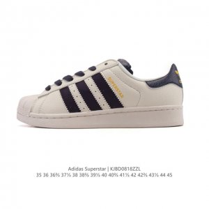 阿迪达斯 Adidas Superstar 2025年新款鞋子 经典贝壳头系列 新款休闲板鞋潮流男女士运动鞋 。鞋面皮革拼接材质 标志性的贝壳鞋头，简约的线条。