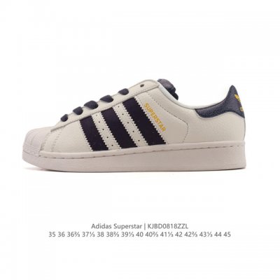 阿迪达斯 Adidas Superstar 2025年新款鞋子 经典贝壳头系列 新款休闲板鞋潮流男女士运动鞋 。鞋面皮革拼接材质 标志性的贝壳鞋头，简约的线条。
