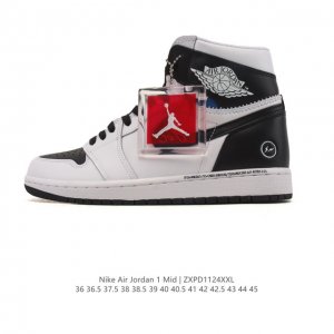 公司级 耐克 Nike Air Jordan 1 Mid 男女子篮球鞋时尚轻盈板鞋Aj1乔1运动鞋 乔丹一代 高帮复古休闲篮球鞋 。Air Jordan 1 M
