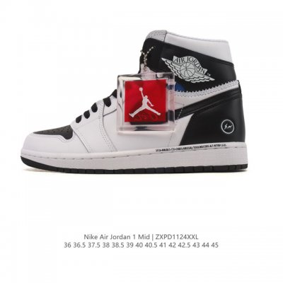 公司级 耐克 Nike Air Jordan 1 Mid 男女子篮球鞋时尚轻盈板鞋Aj1乔1运动鞋 乔丹一代 高帮复古休闲篮球鞋 。Air Jordan 1 M